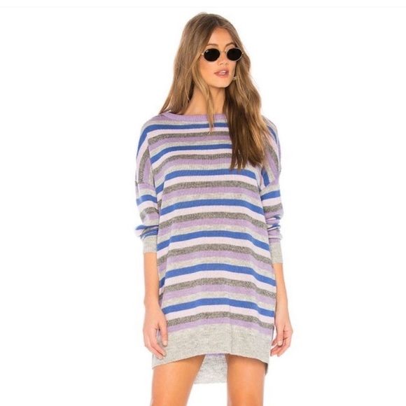 Tularosa Revolve Hamptons Oversized Striped Sweater Dress - Picture 1 of 9